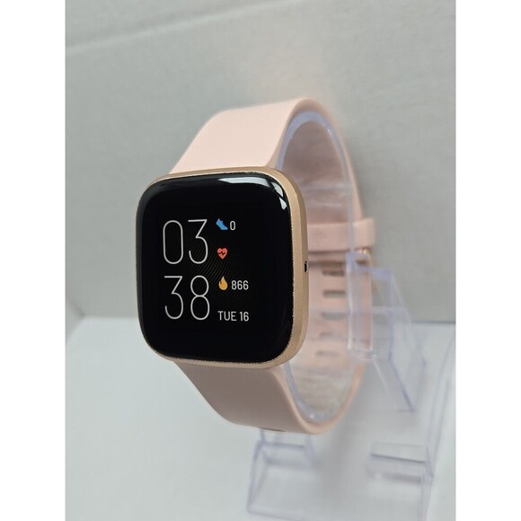 Fitbit Versa 2 Smartwatch Rose Gold 40mm Alexa WR50 Always On Display No Charger - Picture 2 of 10